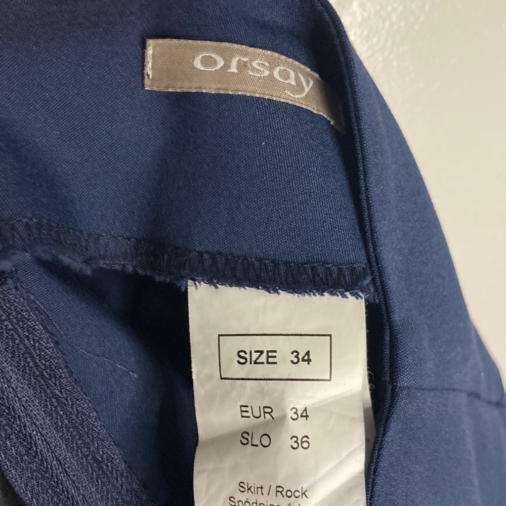 Orsay European Brand Women’s Navy Blue Mini Skirt - Picture 7 of 8
